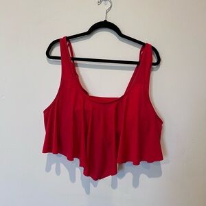Rose gal Red Women's Swim Plus Size Bikini Top Size 2X